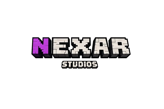 Vers&atilde;o estilizada da Nexar em estilo Minecraft